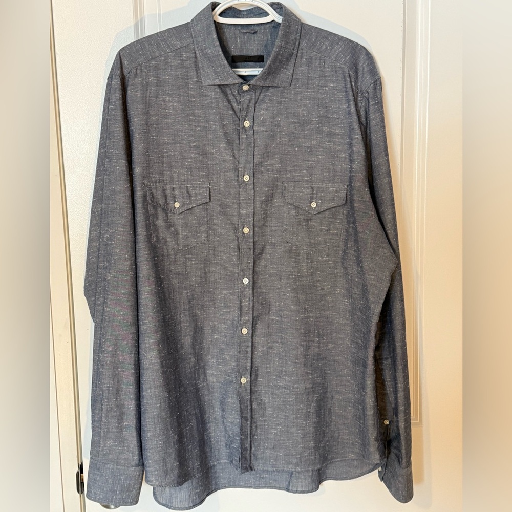 ARI SoHo linen men’s casual button up